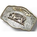 Custom Trophy Buckle w/ 1 Banner